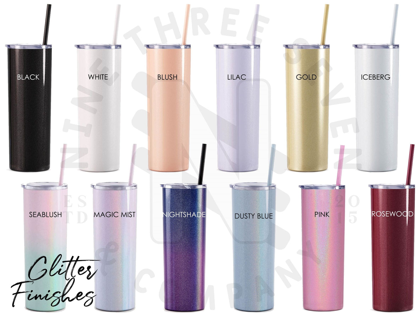 Skinny Tumbler with Straw : Lucky Mr & Future Mrs